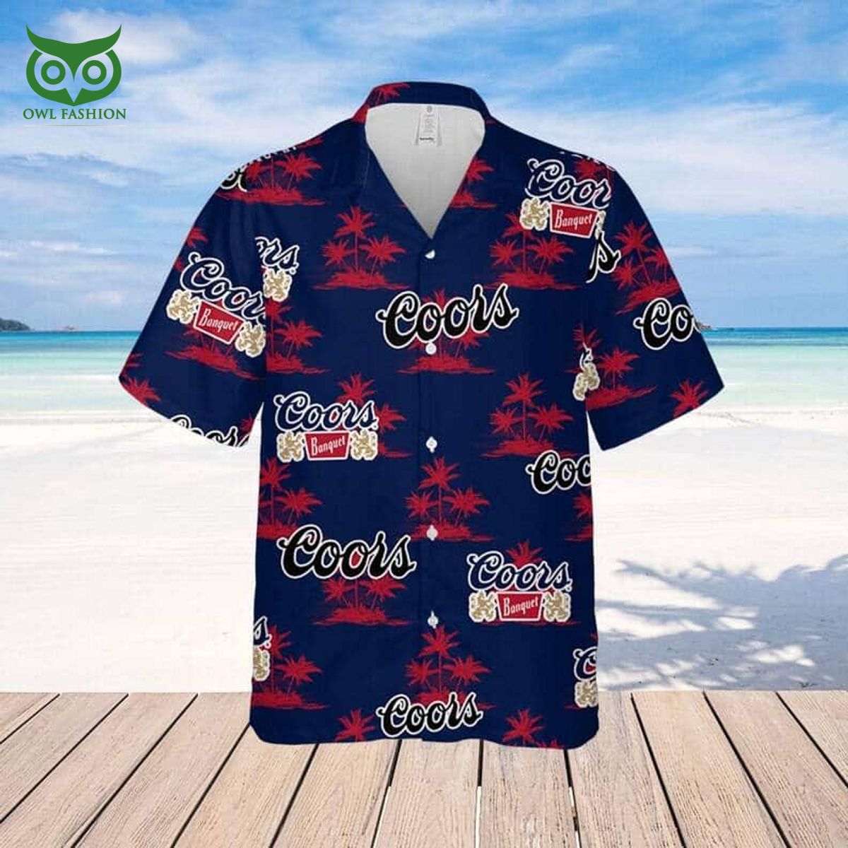 New York Giants Tropical Summer Hawaiian Shirt - Owl Fashion Shop