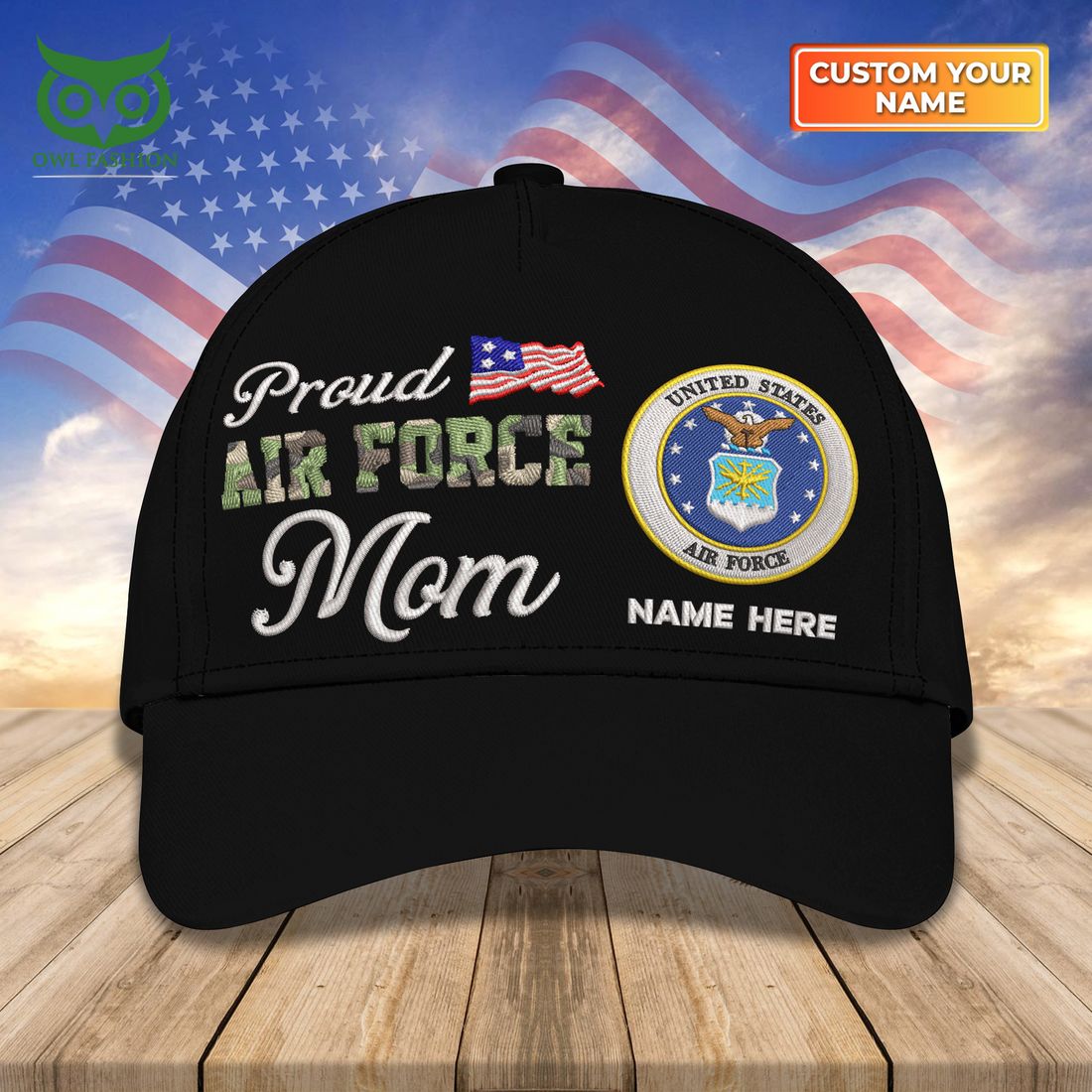 custom u s armed force proud air force mom classic cap 1 rlr5m