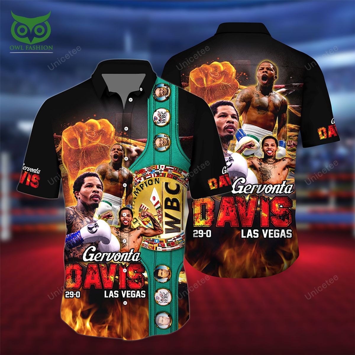 davis win las vegas wbc boxing hawaiian shirt 1 zE8K4