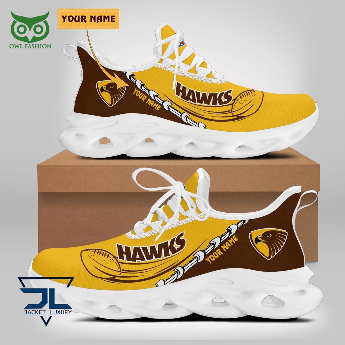 Hawthorn Football Club AFL Personalized Max Soul Shoes - Owl Fashion Shop