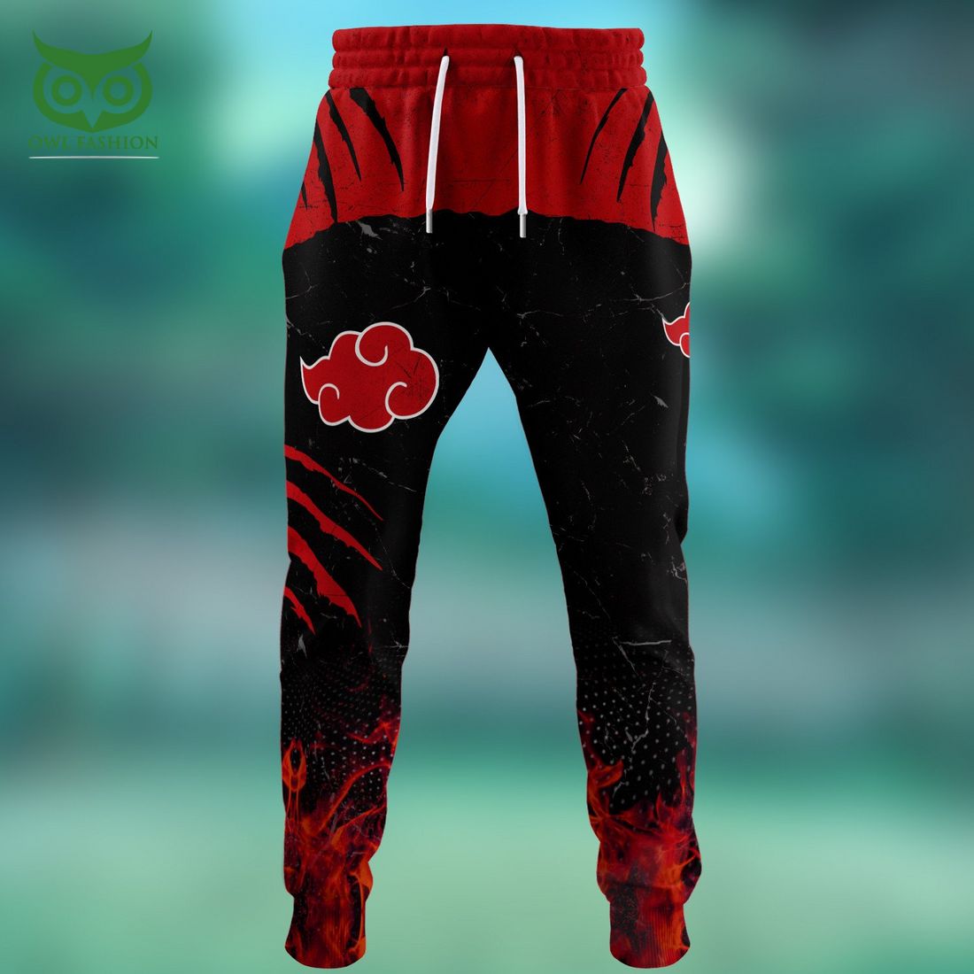 naruto anime red and black 3d sweatpants 1 1ayFR