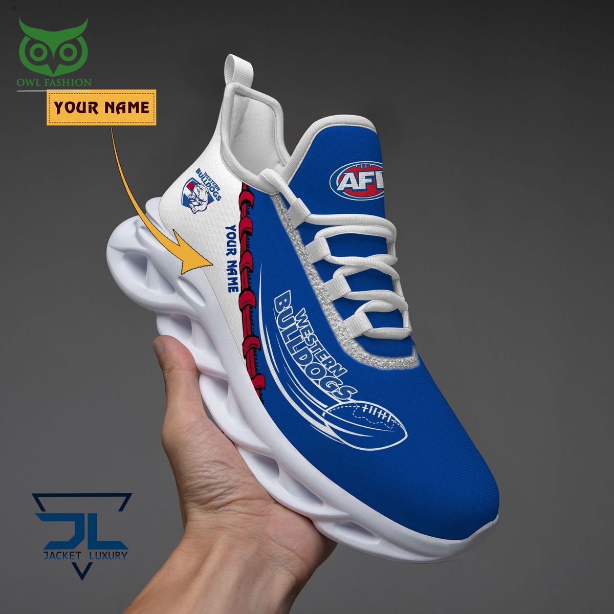 western bulldogs football club afl personalized max soul shoes 1 QTmTO