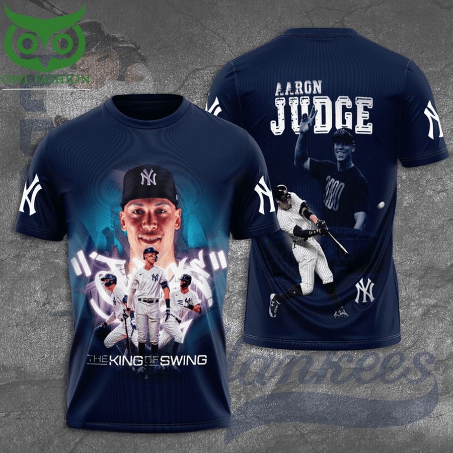 New York Yankees MLB Aaron Judge The King of Swing 3D Shirt