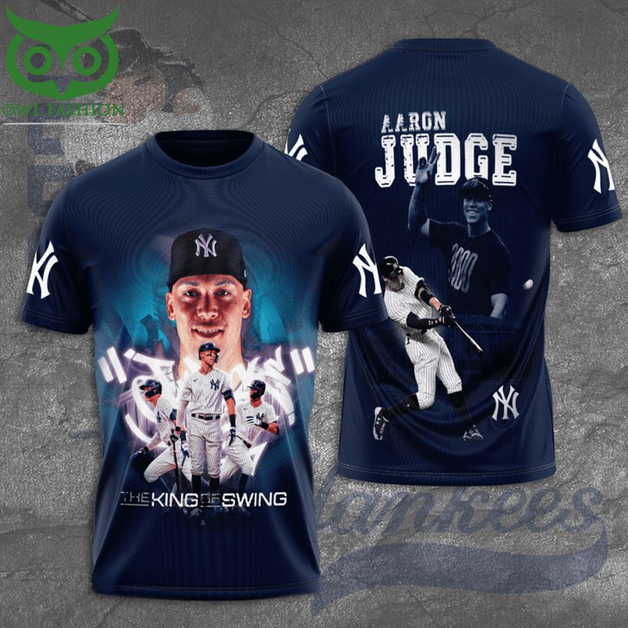 26 New York Yankees MLB Aaron Judge The King of Swing 3D Shirt.jpg