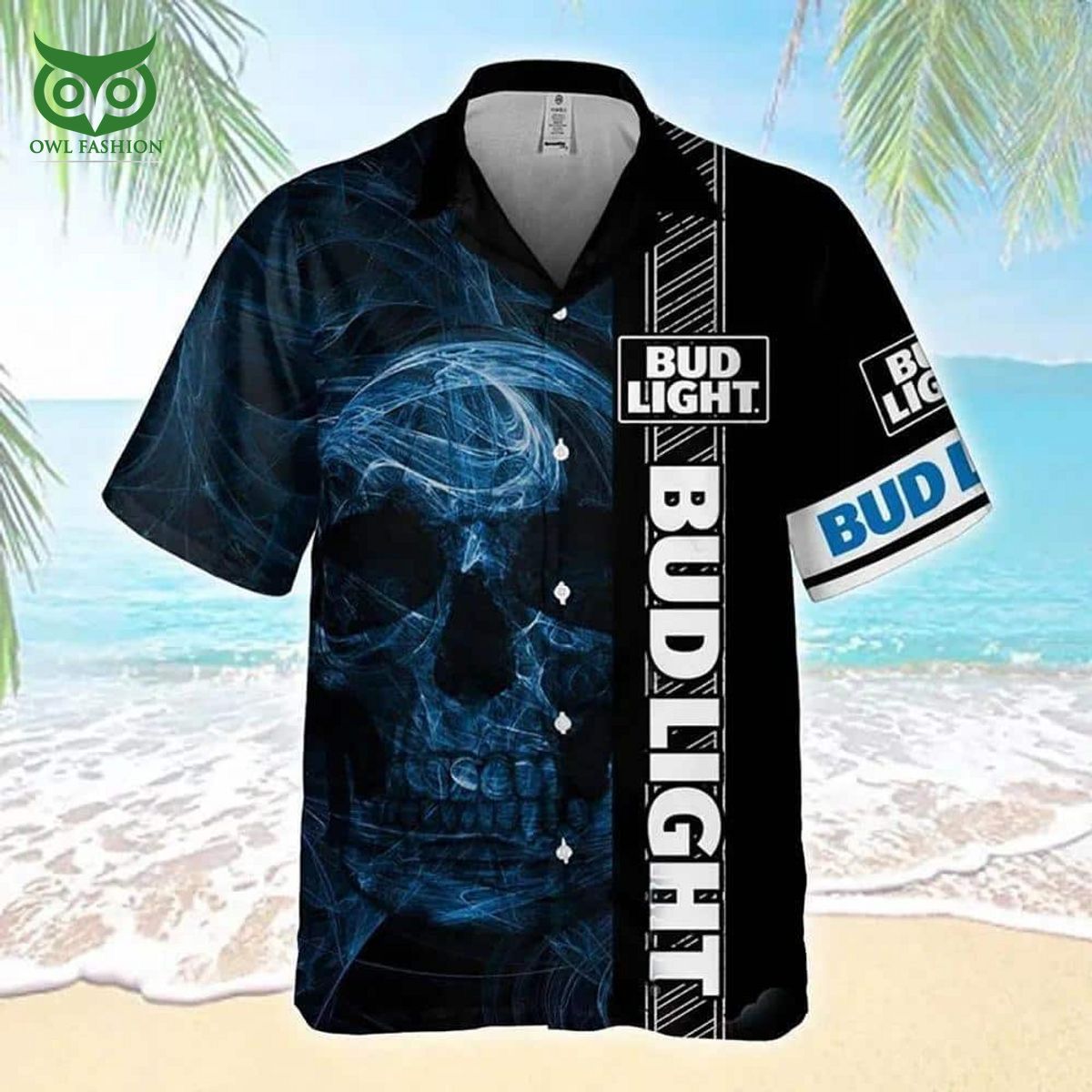 bud light premium hawaiian shirt smoke skull beer lovers gift 1 MZBrQ.jpg