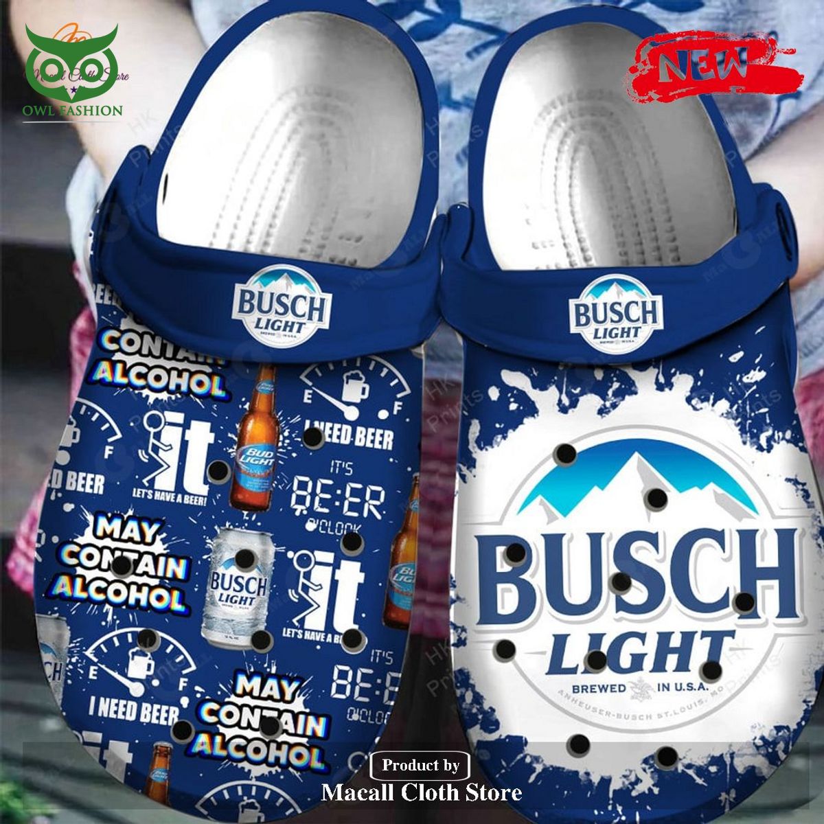 Busch Light Hot Beer Brand Crocs Clog Rocking picture