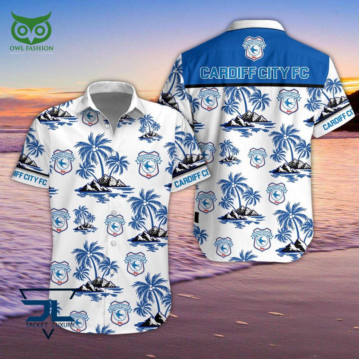 Cardiff City F.C Premier League Championship Hawaiian Shirt Shorts