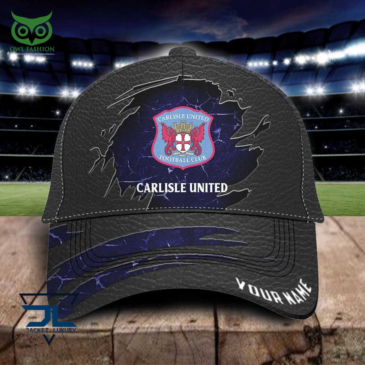 carlisle united efl personalized leather classic cap 1 31aqv