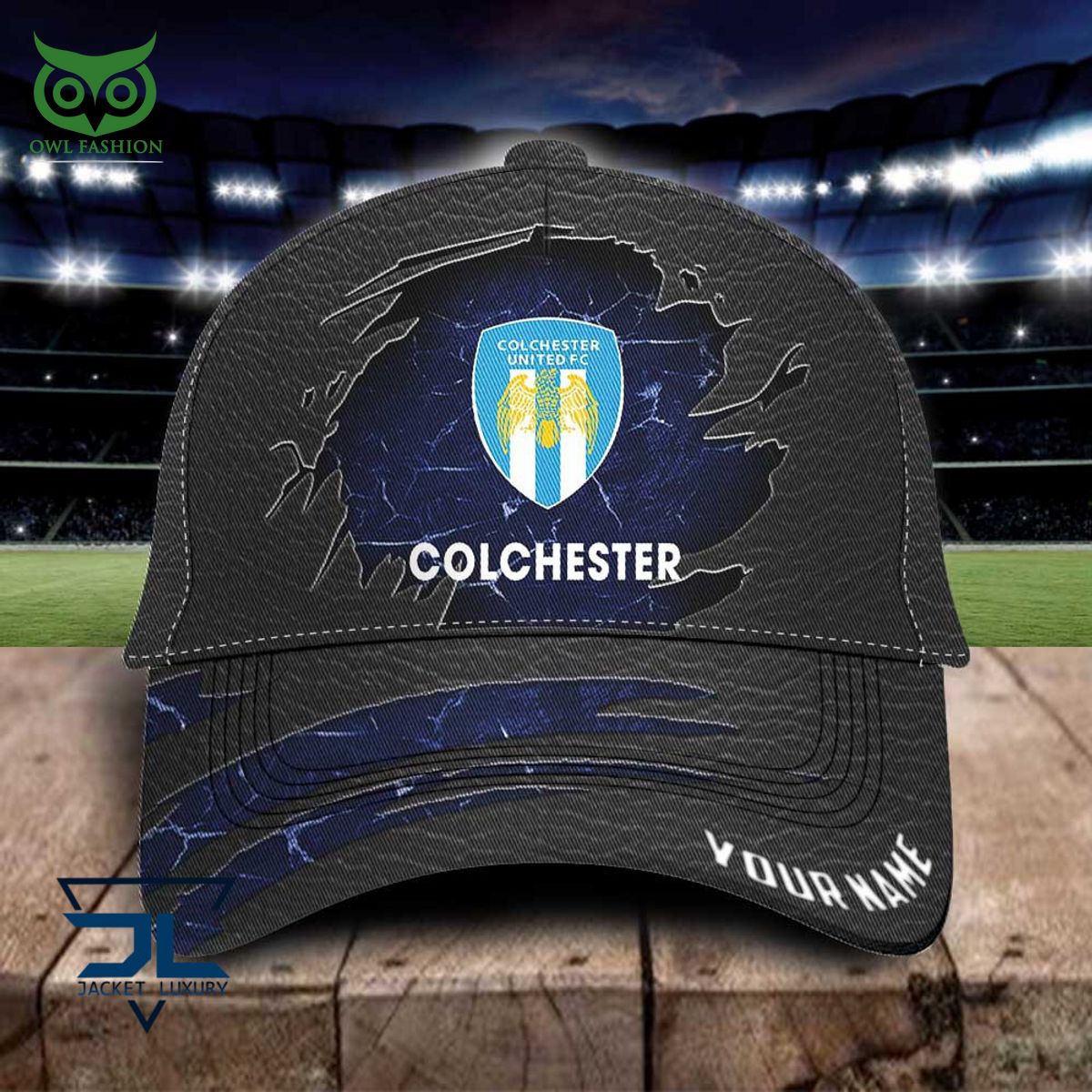 colchester united efl personalized leather classic cap 1 UyAsC