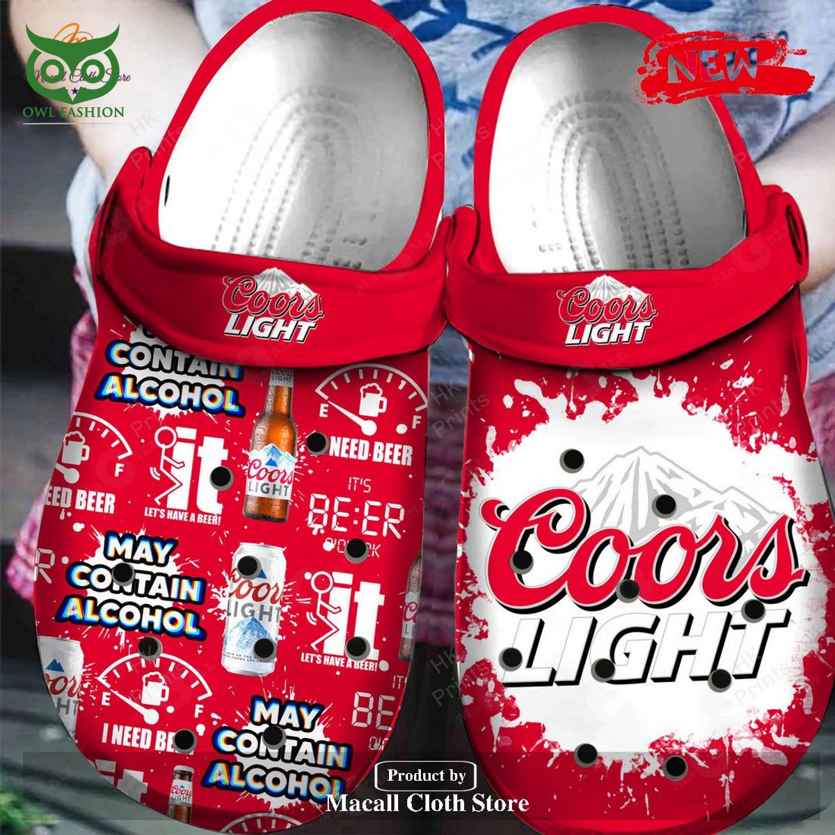 Coors Light Hot Beer Brand Crocs Clog Such a charming picture.
