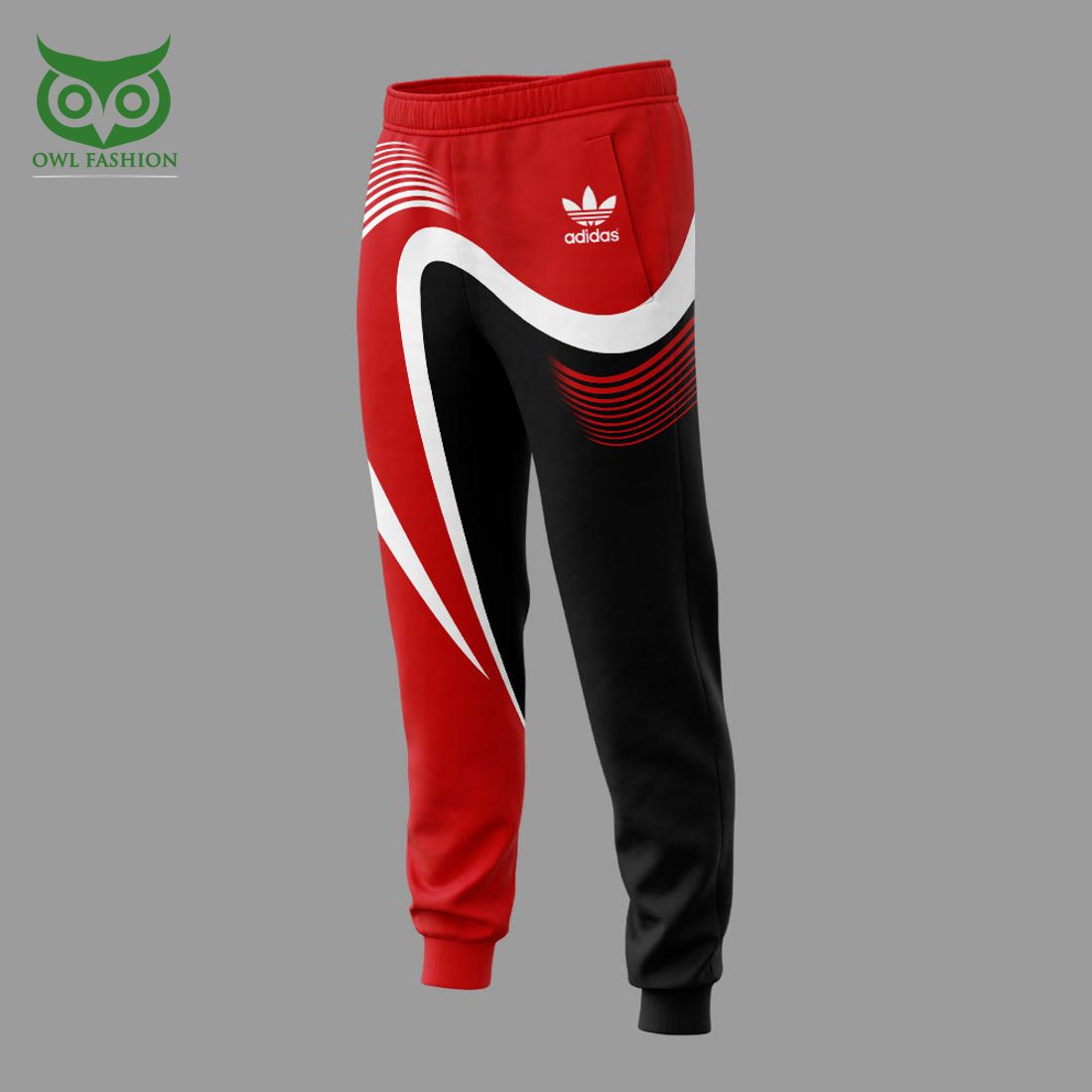 Custom Name Adidas Black Red Curves Hoodie and Pants My friend and partner