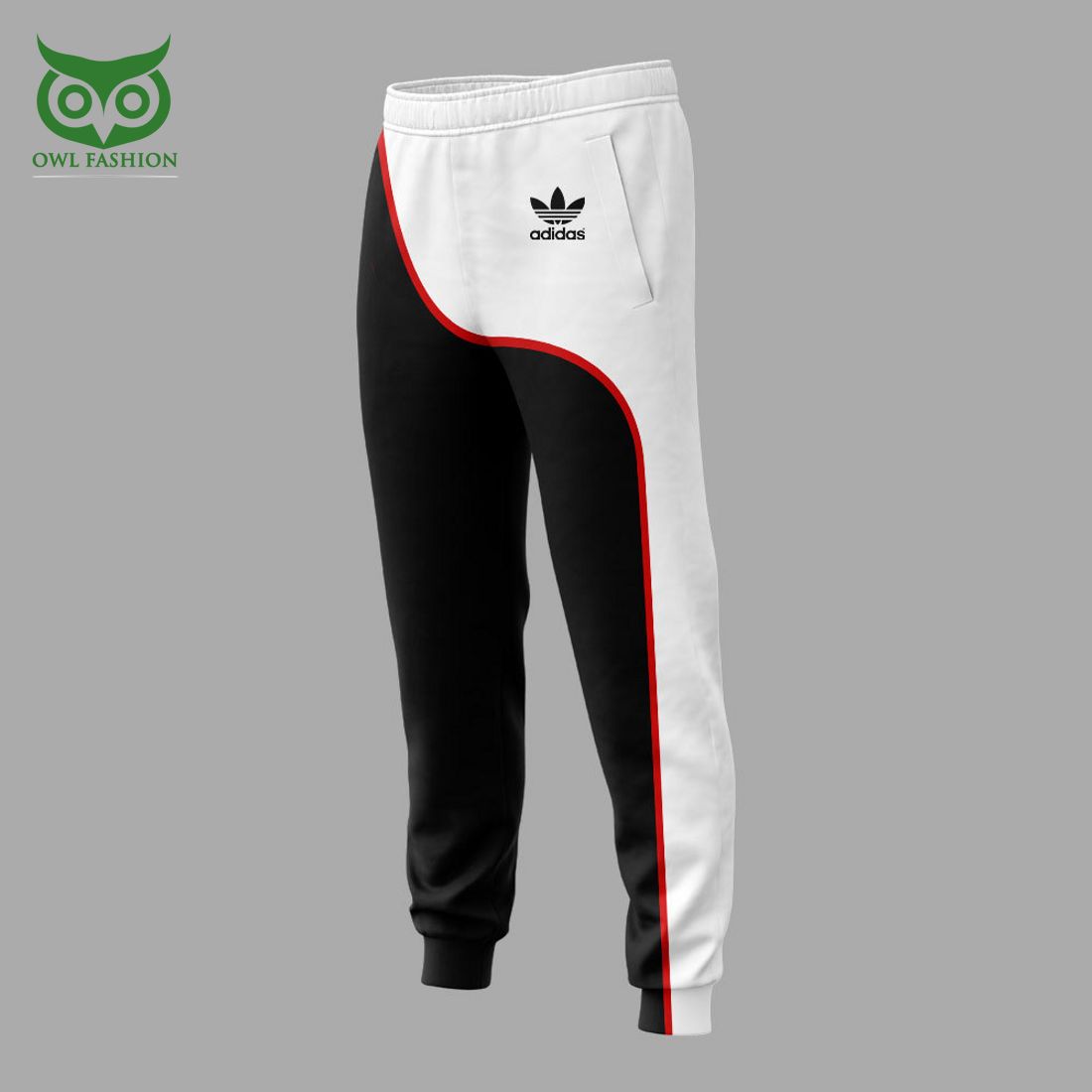 Custom Name Adidas Black White Red Curves Hoodie and Pants Beauty queen