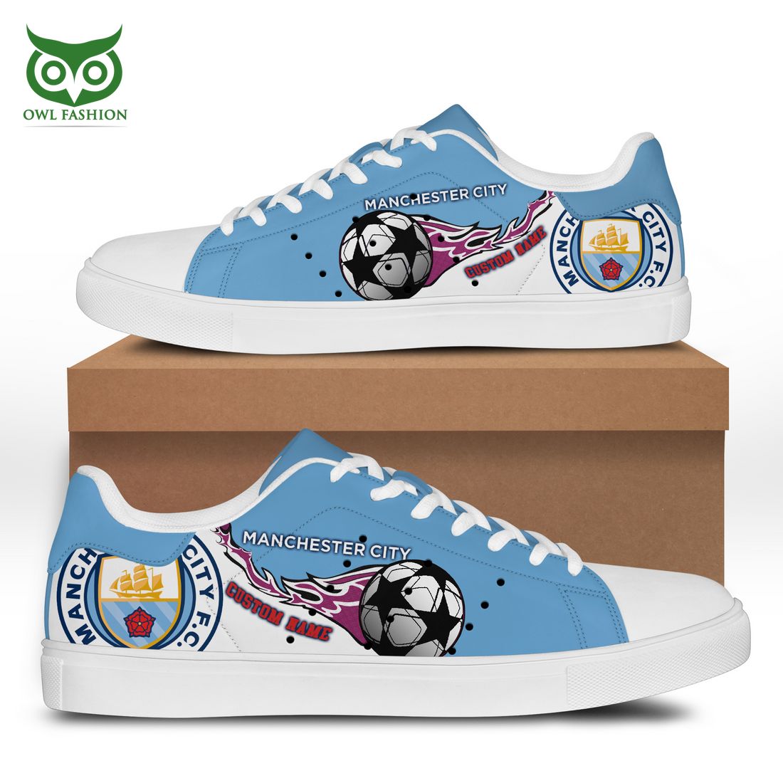 Custom Name Manchester City Champions League Stan Smith Cool look bro
