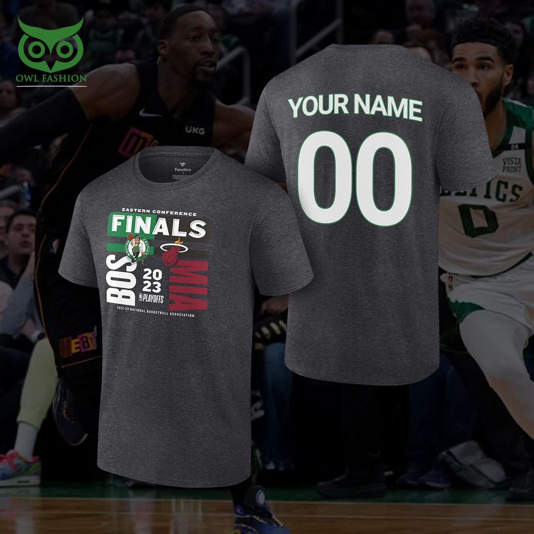 Custom Name Number Boston Celtics NBA Green Black 3D Hoodie - Owl Fashion  Shop