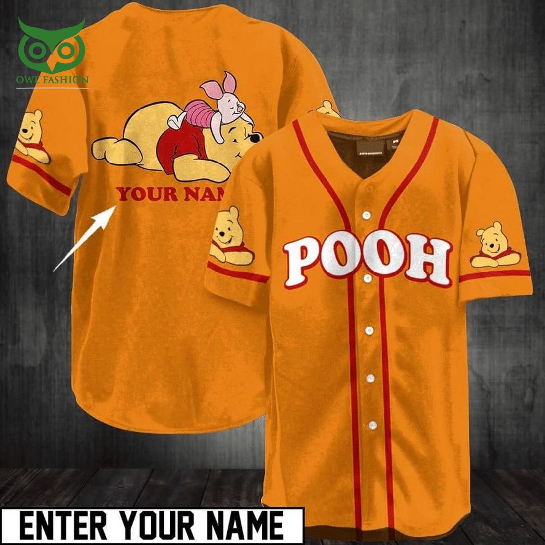 custom name winnie the pooh orange baseball jersey shirt 1 fCHCH.jpg
