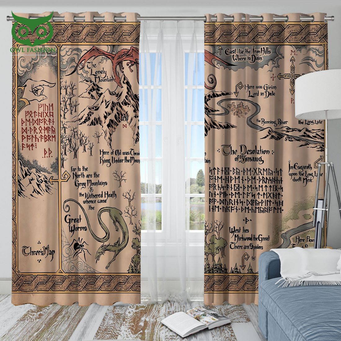 Dragon LORT Blackout Thermal Grommet Window Curtains Cool DP