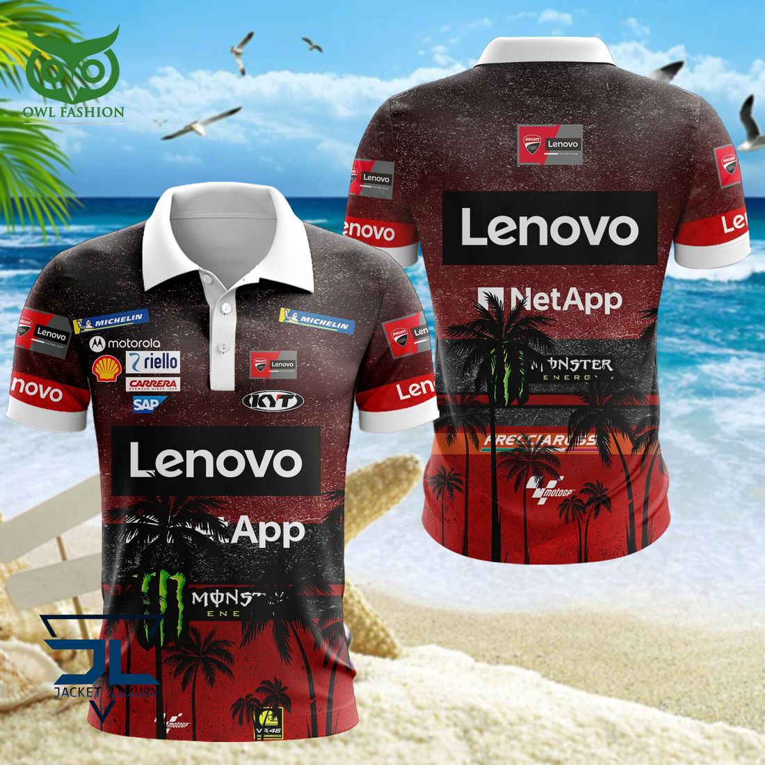 Ducati Lenovo Team Grand Prix Motogp Racing Hawaiian Shirt Stunning