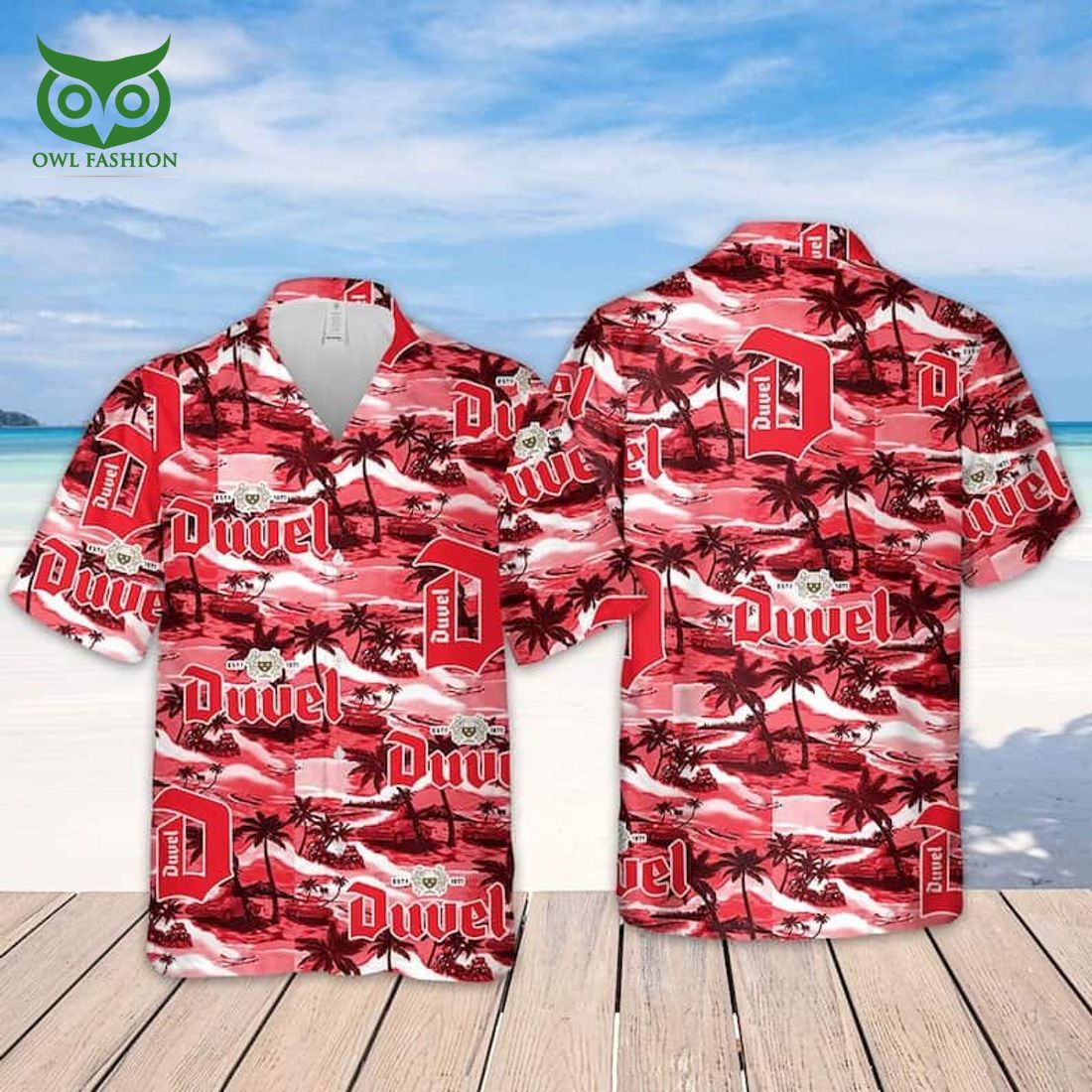 duvel beer island pattern hawaiian shirt beach vacation gift 1 fagvq