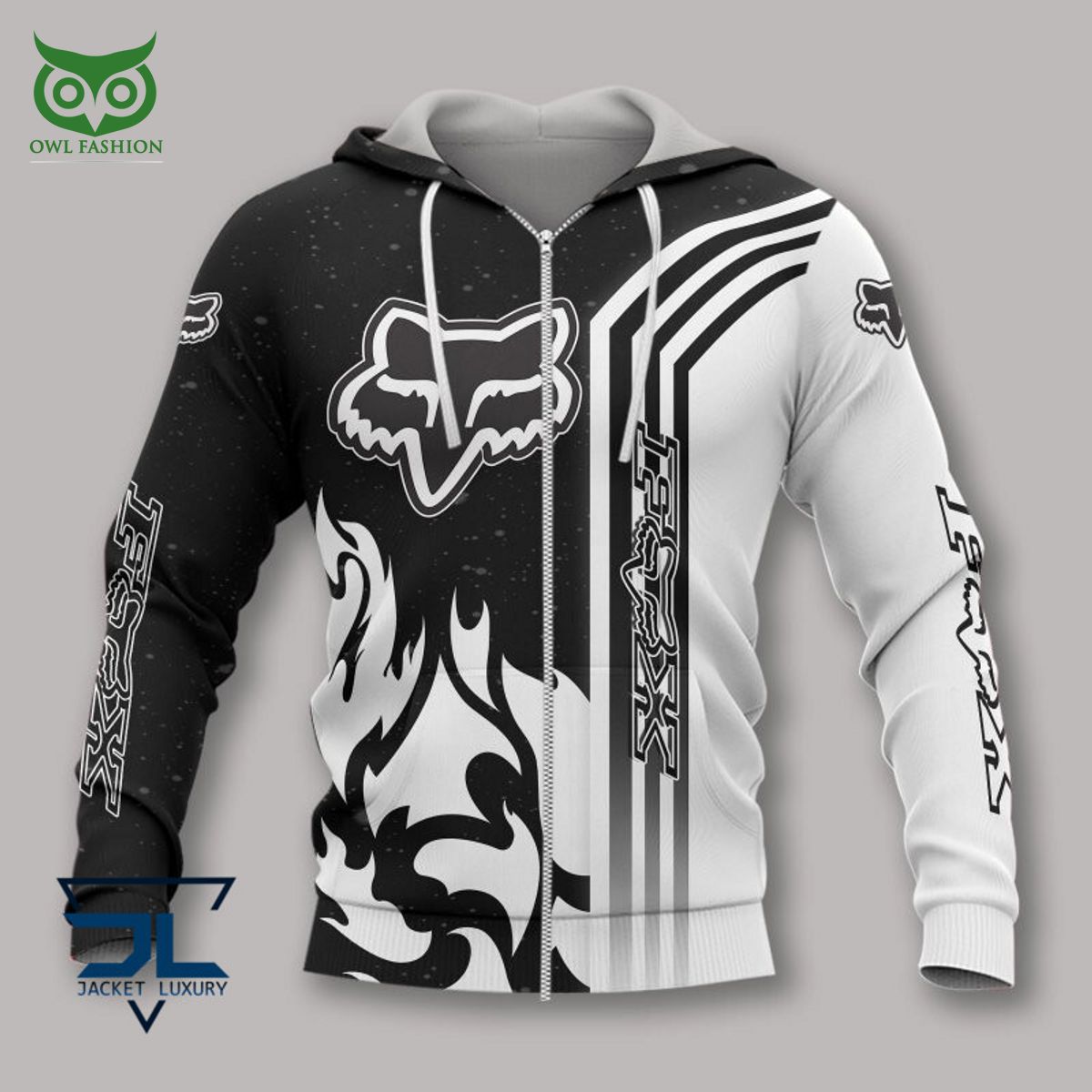 White fox racing discount hoodie