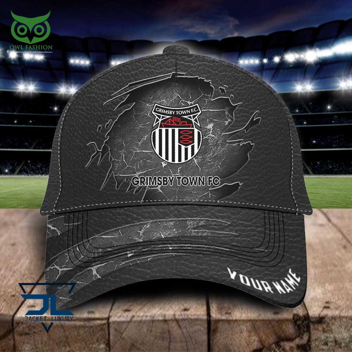 grimsby town efl personalized leather classic cap 1 dBpgB