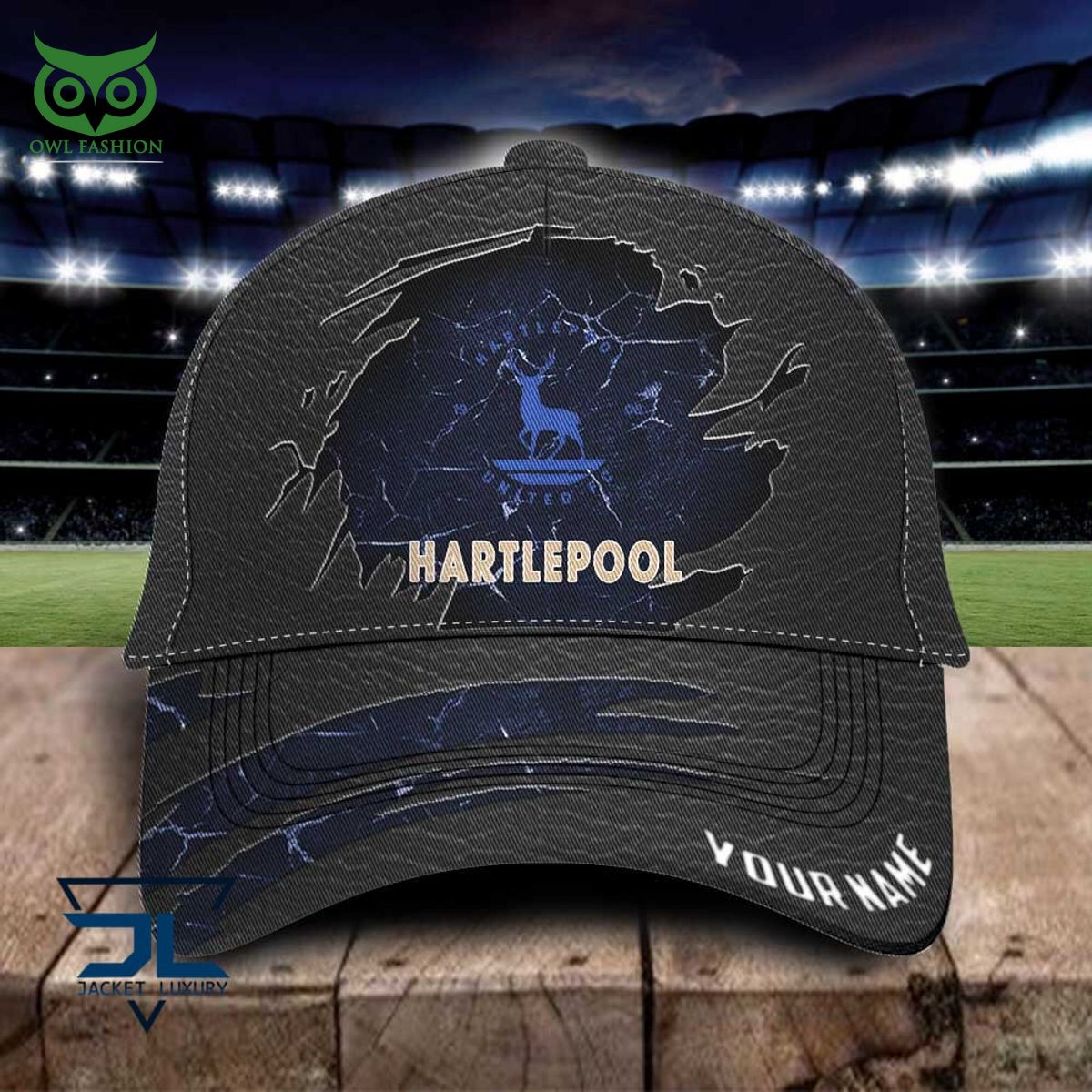 hartlepool united efl personalized leather classic cap 1 qz6sb