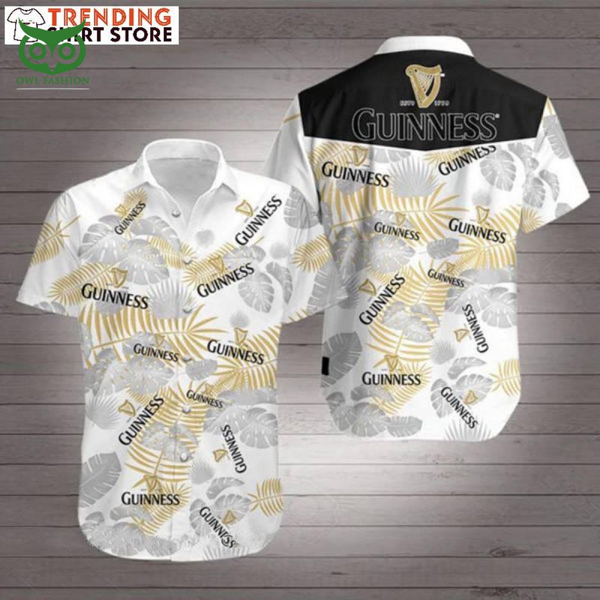 limited guinness hawaiian shirt tropical leaves gift for beer lovers 1 n8Oq3.jpg