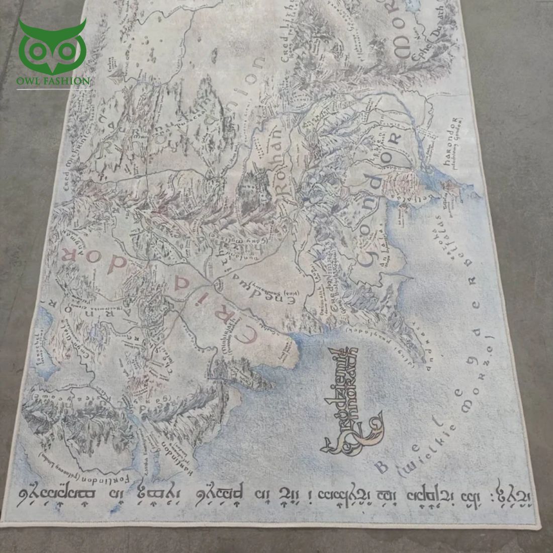 Lord Area Hobbit map Carpet Rug Rug Oh my God you have put on so much!