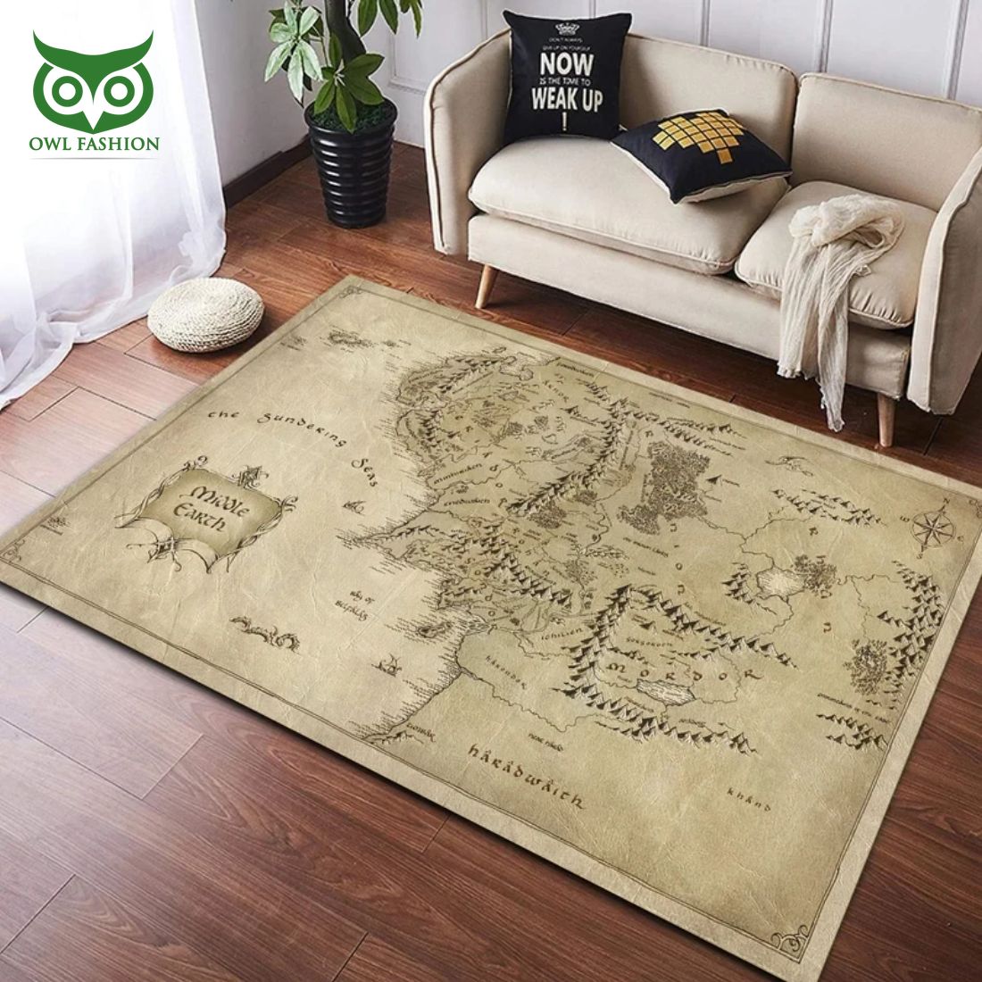 Lord of the Ring Map Carpet Rug Rocking picture