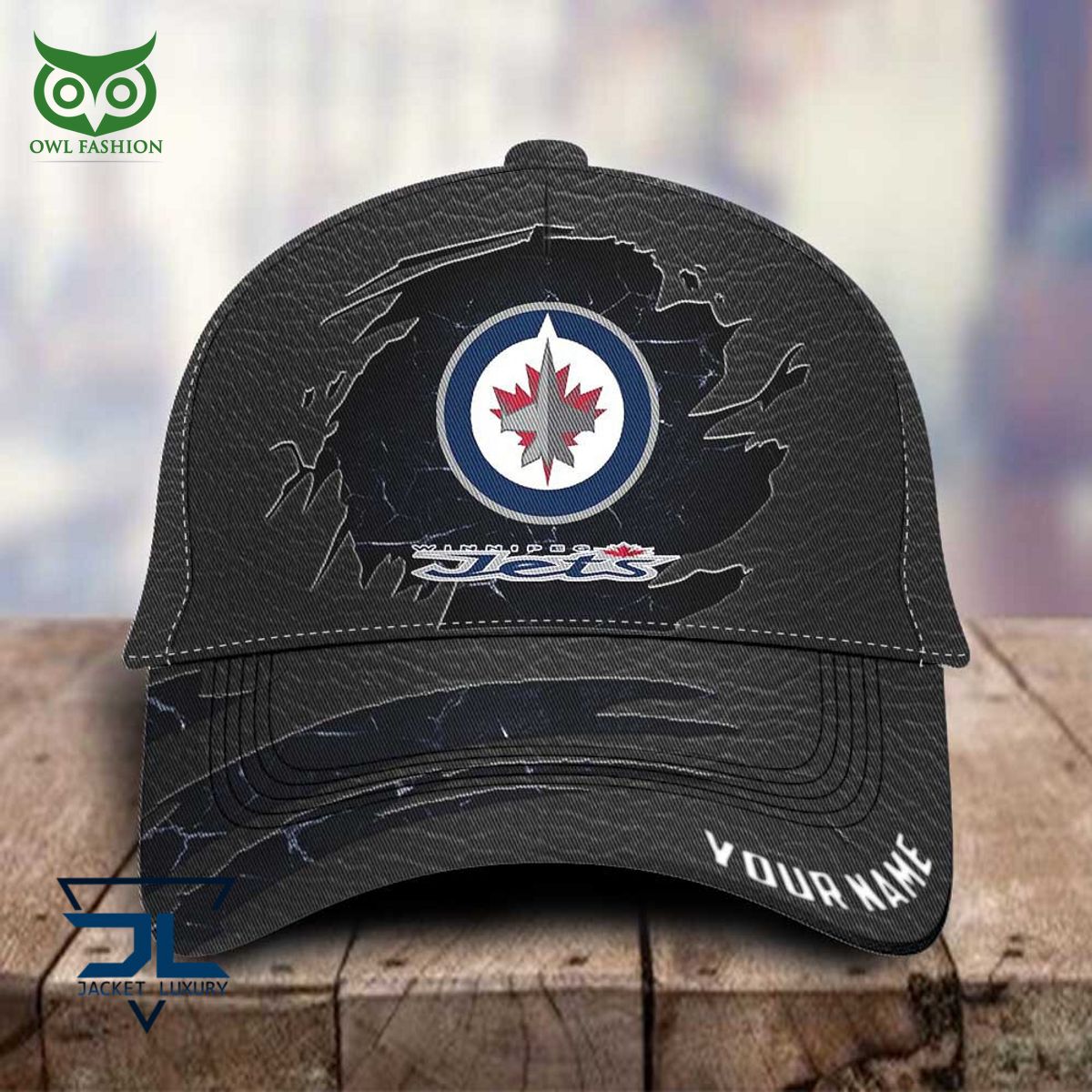 NHL Winnipeg Jets Customized Hockey Classic Cap Radiant and glowing Pic dear