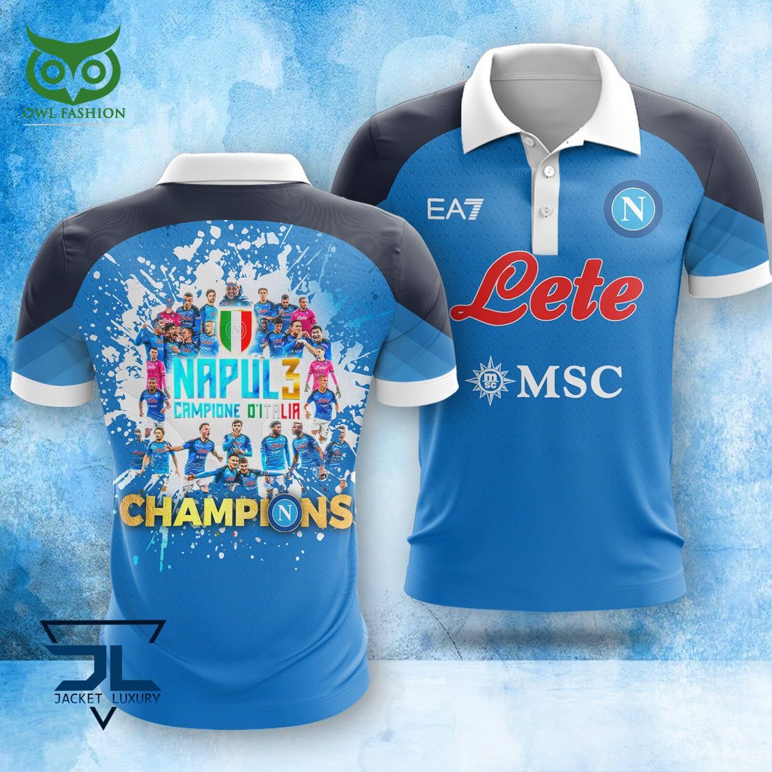 SSC Napoli Campioni d'Italia Serie A Champion 3D Shirt She has grown up know