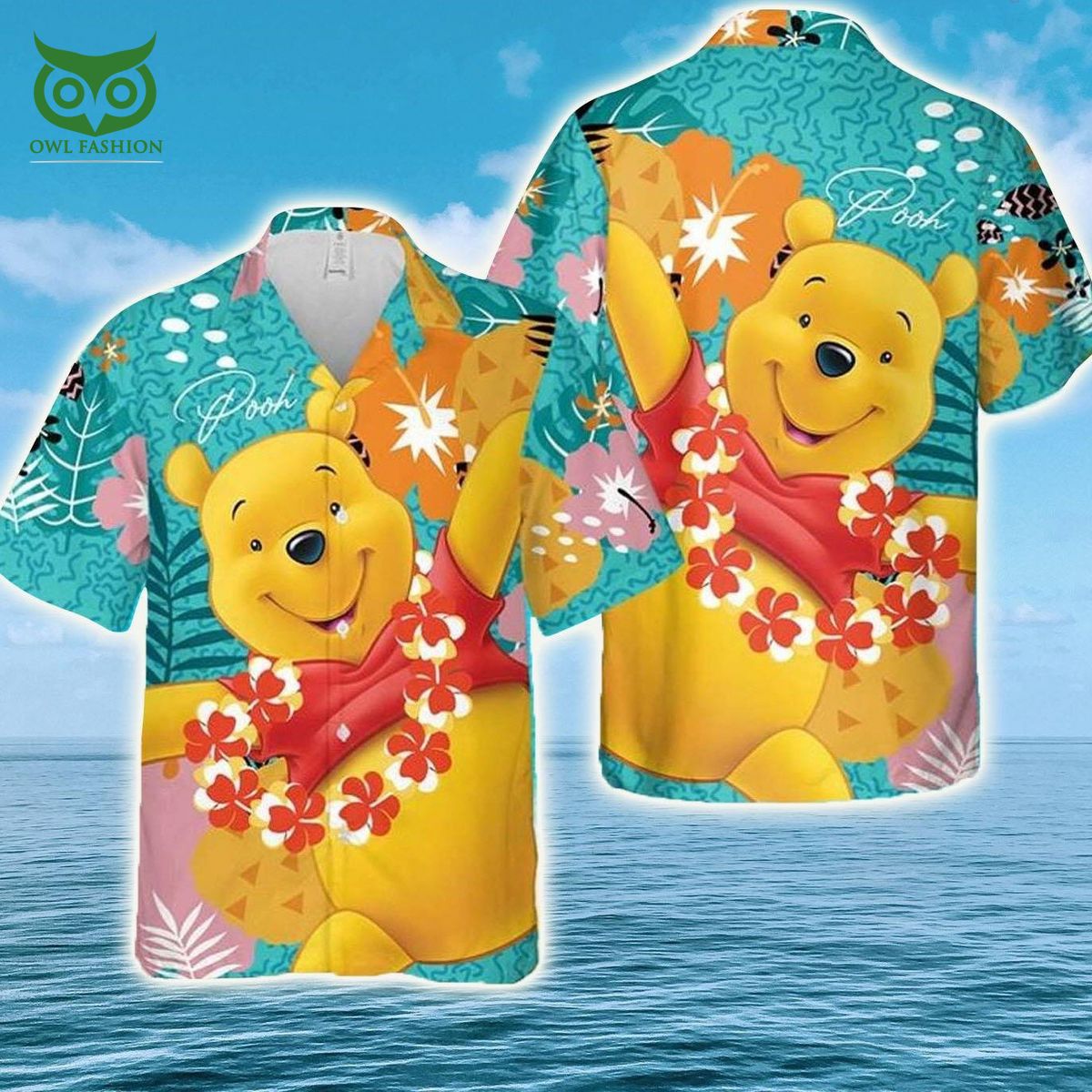 Winnie The Pooh Aloha Summertime Hawaiian Shirt Awesome Pic guys