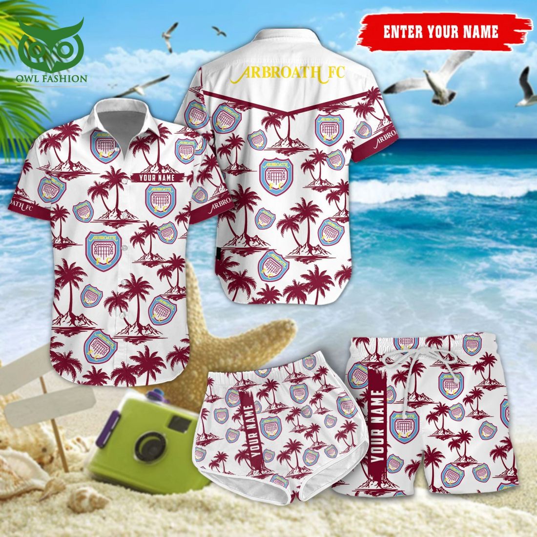 Arbroath F.C. SPFL Coconut Hawaiian Shirt Shorts You are always amazing