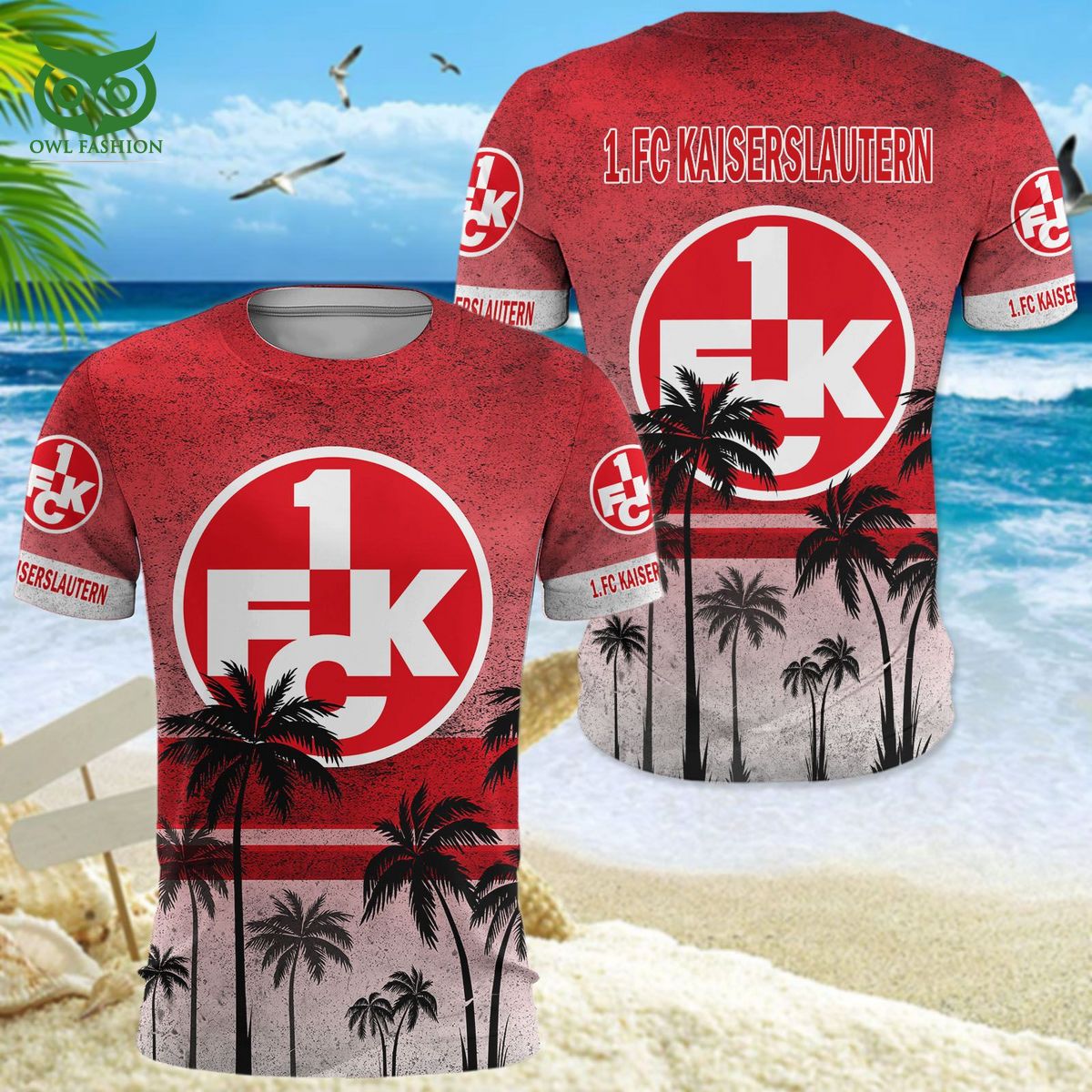 VfB Lubeck Germany Bundesliga 3D Tshirt Hawaiian Shorts - Owl