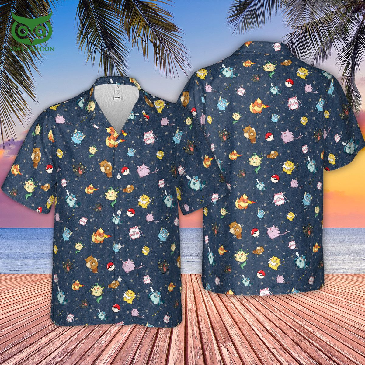 Gengar as Eevee The Eeveelutions Pokemon New 2023 Hawaiian Shirt - Owl ...