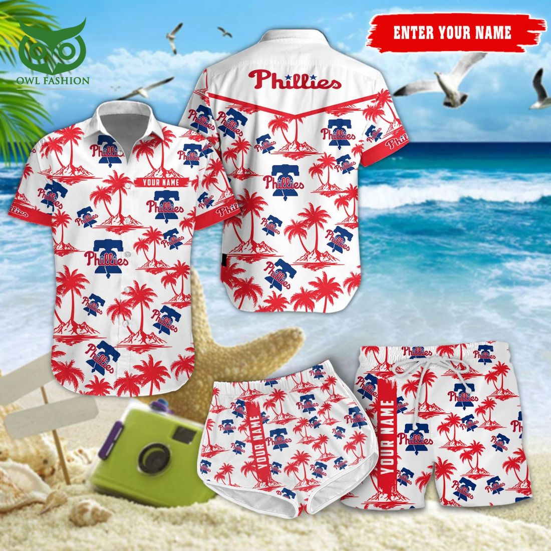 Philadelphia Phillies MLB Coconut Hawaiian Shirt Shorts She has grown up know