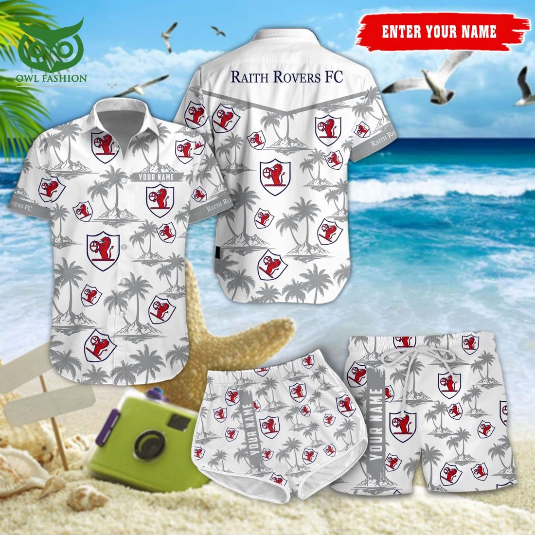 Raith Rovers F.C. SPFL Coconut Hawaiian Shirt Shorts You look too weak