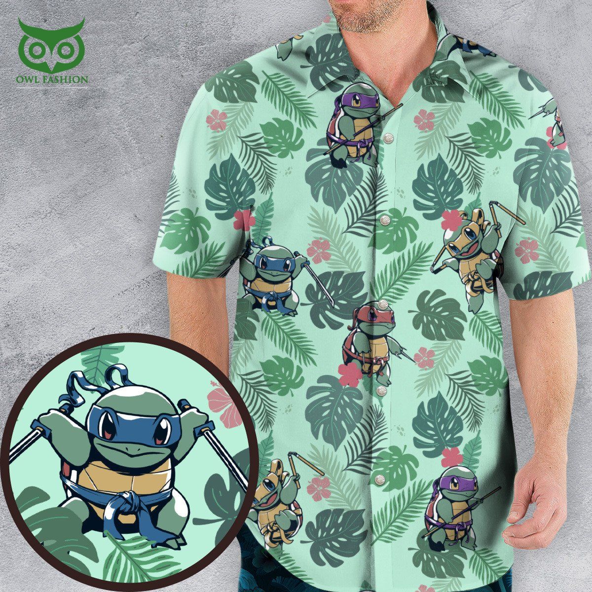 The Teenage Mutant Ninja Turtles TMNT Hawaii Shirt