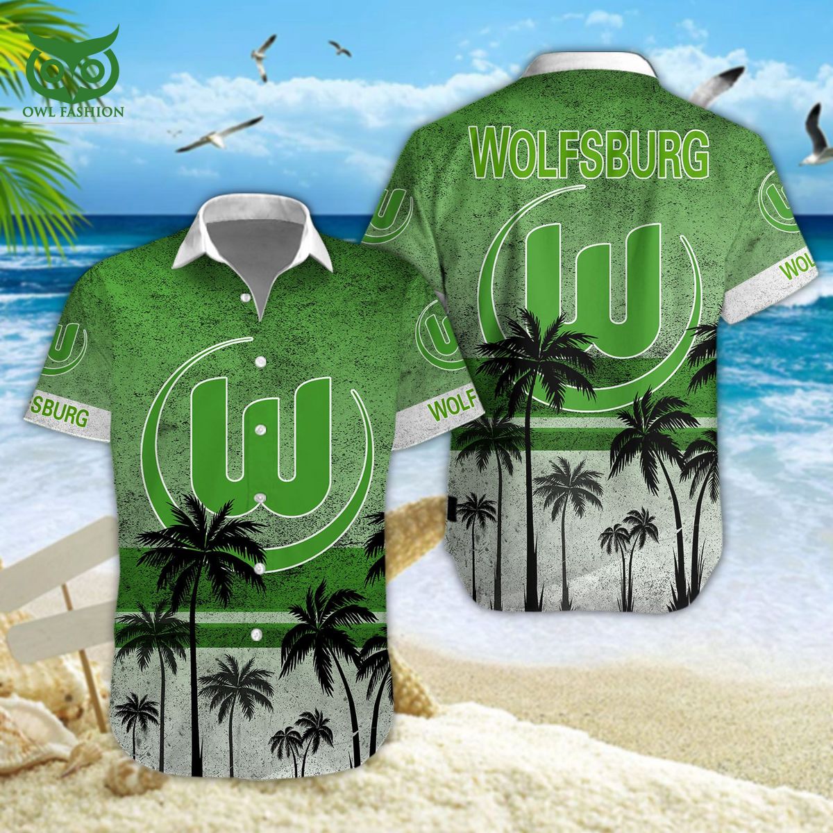 VfL Wolfsburg Bundesliga Champion 3D Hawaiian Tshirt Shorts Heroine