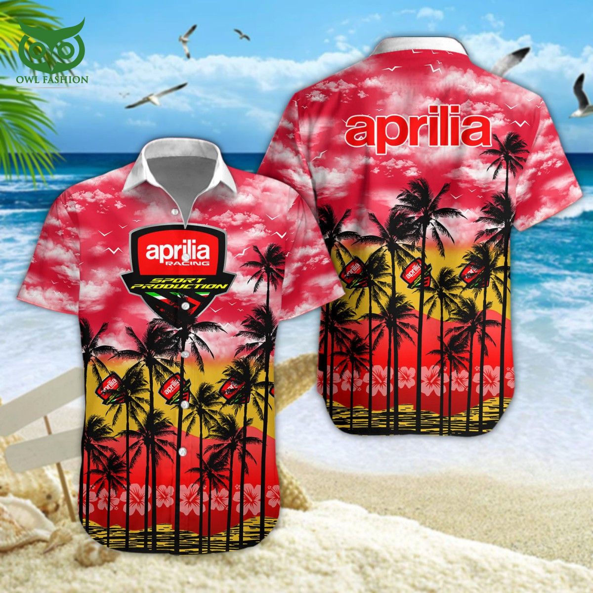 Aprilia Car Brand Premium Hawaiian Shirt Short