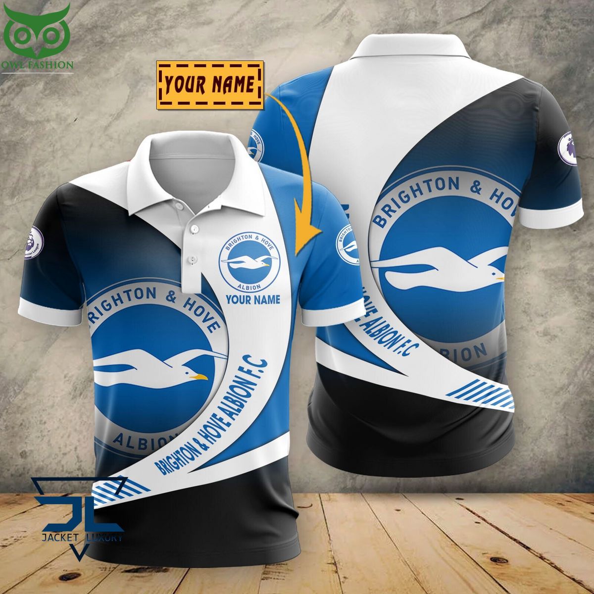 Brighton & Hove Albion F.C Premier League 2023 Customized 3D Polo Tshirt
