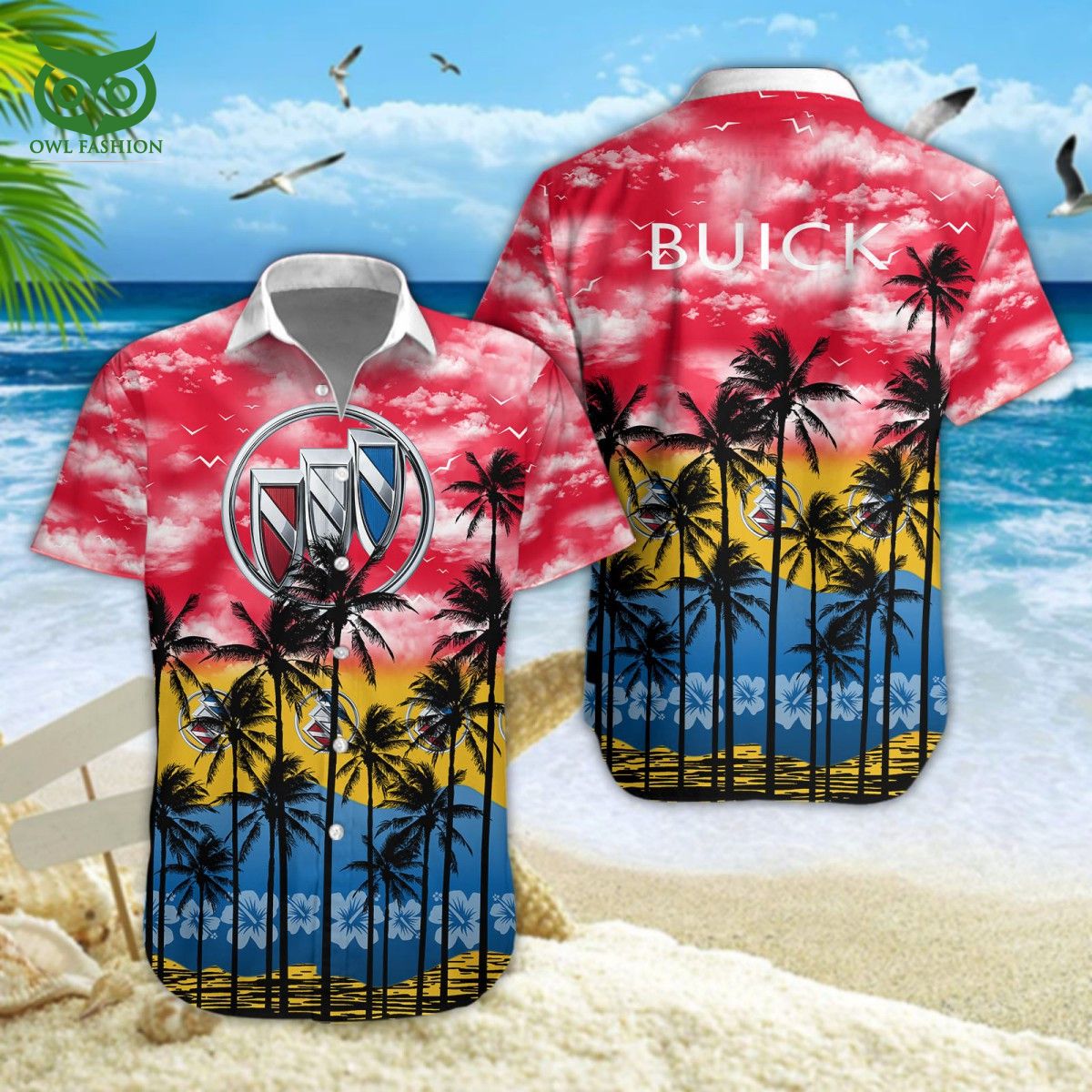 Buick Luxury Car Brand Hawaiian Shirt Short Mesmerising