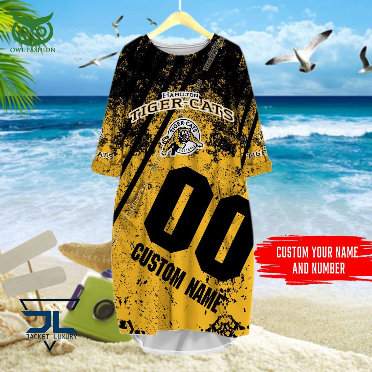 CFL Hamilton Tiger-Cats Customized 3D Polo Tshirt Hawaiian Shirt