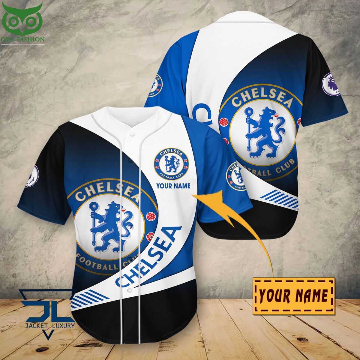 Chelsea F.C. Premier League 2023 Customized 3D Polo Tshirt Royal Pic of yours