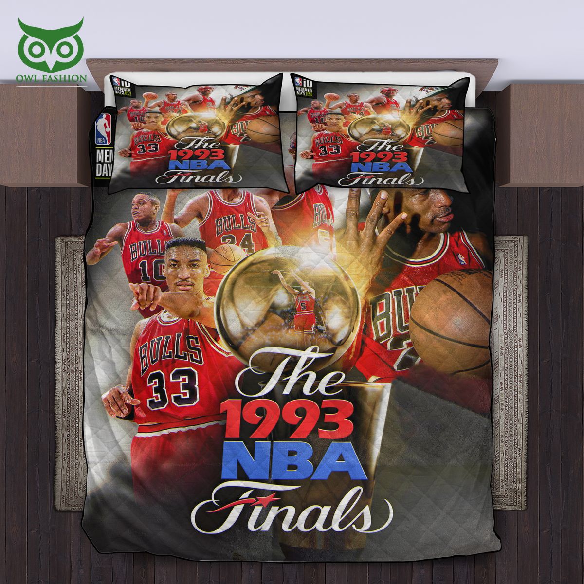 Chicago Bulls The 1993 NBA Finals Quilt Set Loving, dare I say?