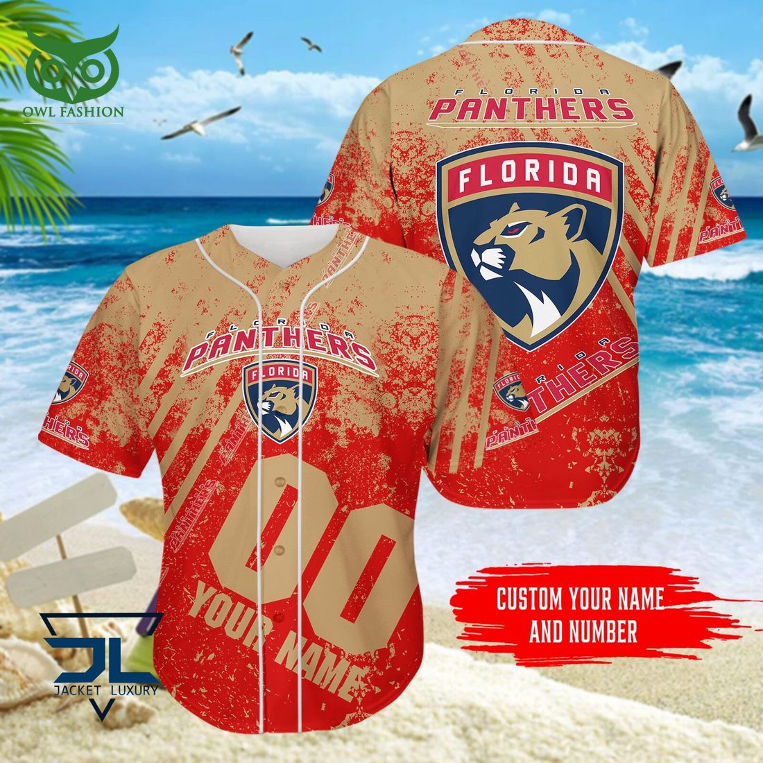 NHL Florida Panthers Blue Red Special Hawaiian Shirt