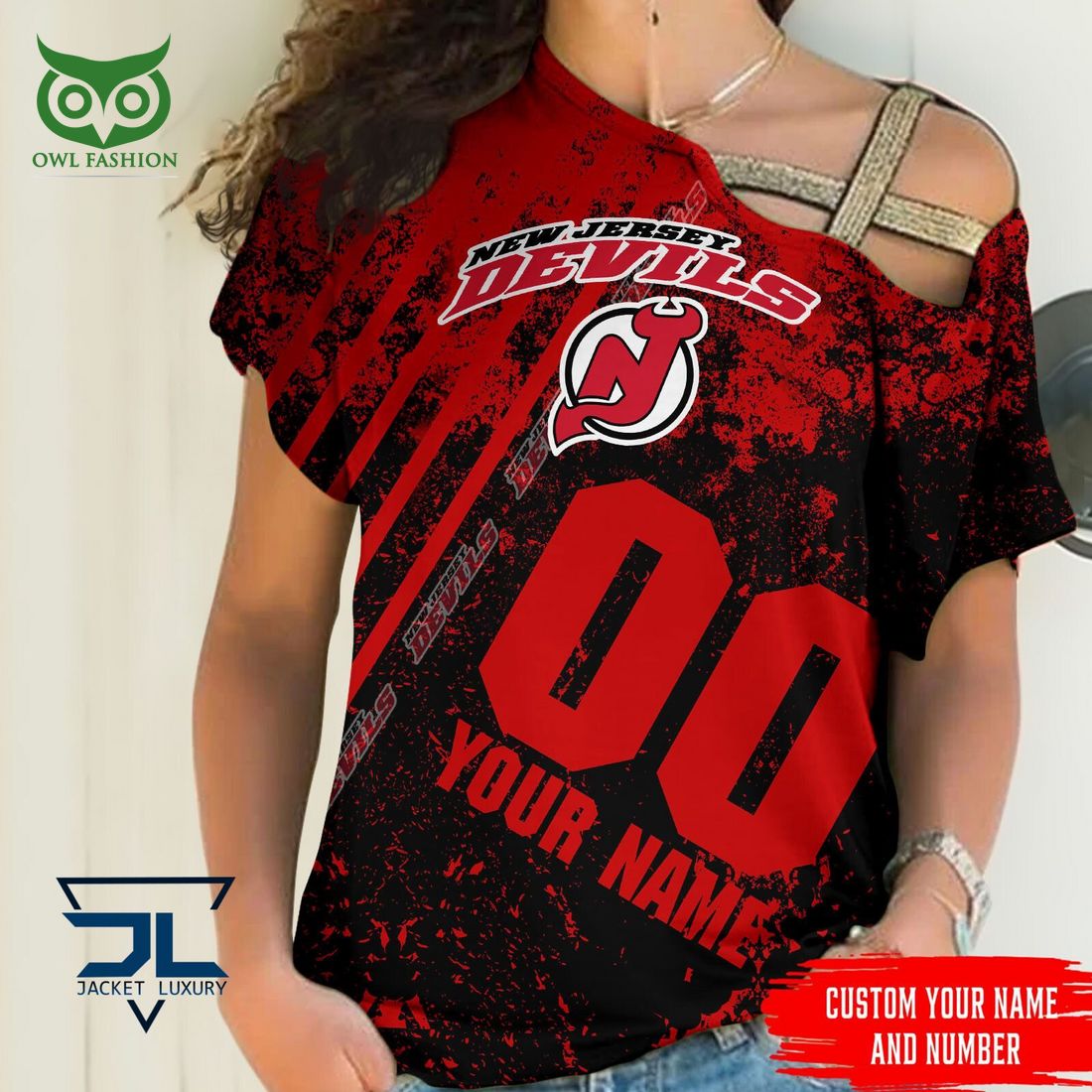 Custom Name Number New Jersey Devils NHL Hawaiian Shirt Nice shot bro