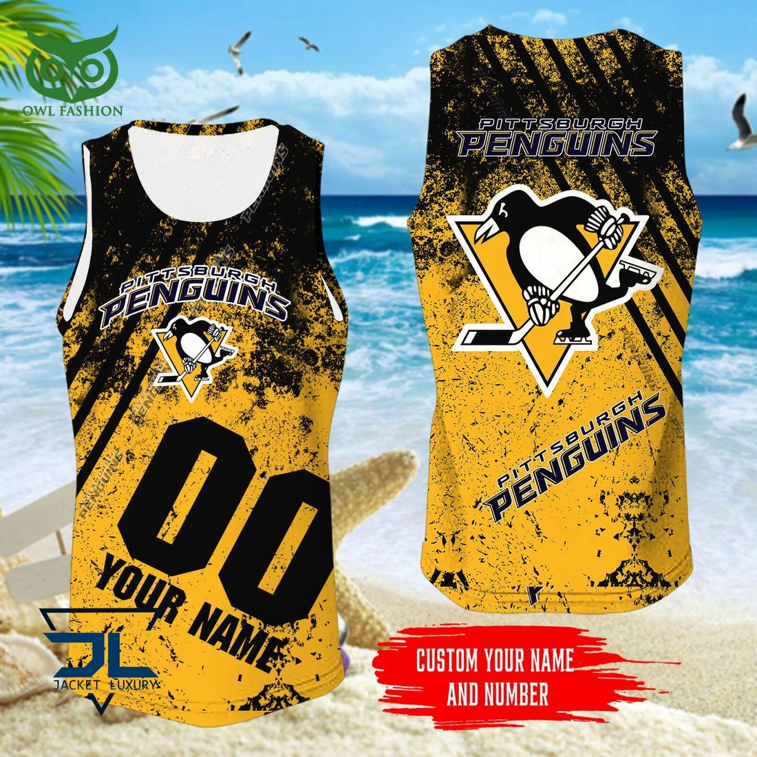 Custom Name Number Pittsburgh Penguins NHL Hawaiian Shirt Looking so nice