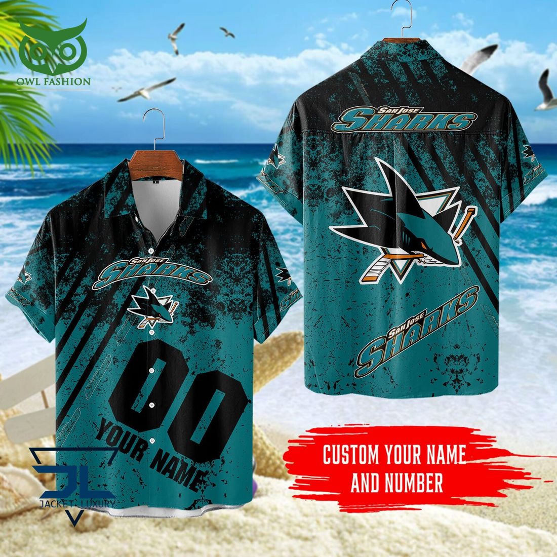 Custom Name Number San Jose Sharks NHL Hawaiian Shirt Ah! It is marvellous