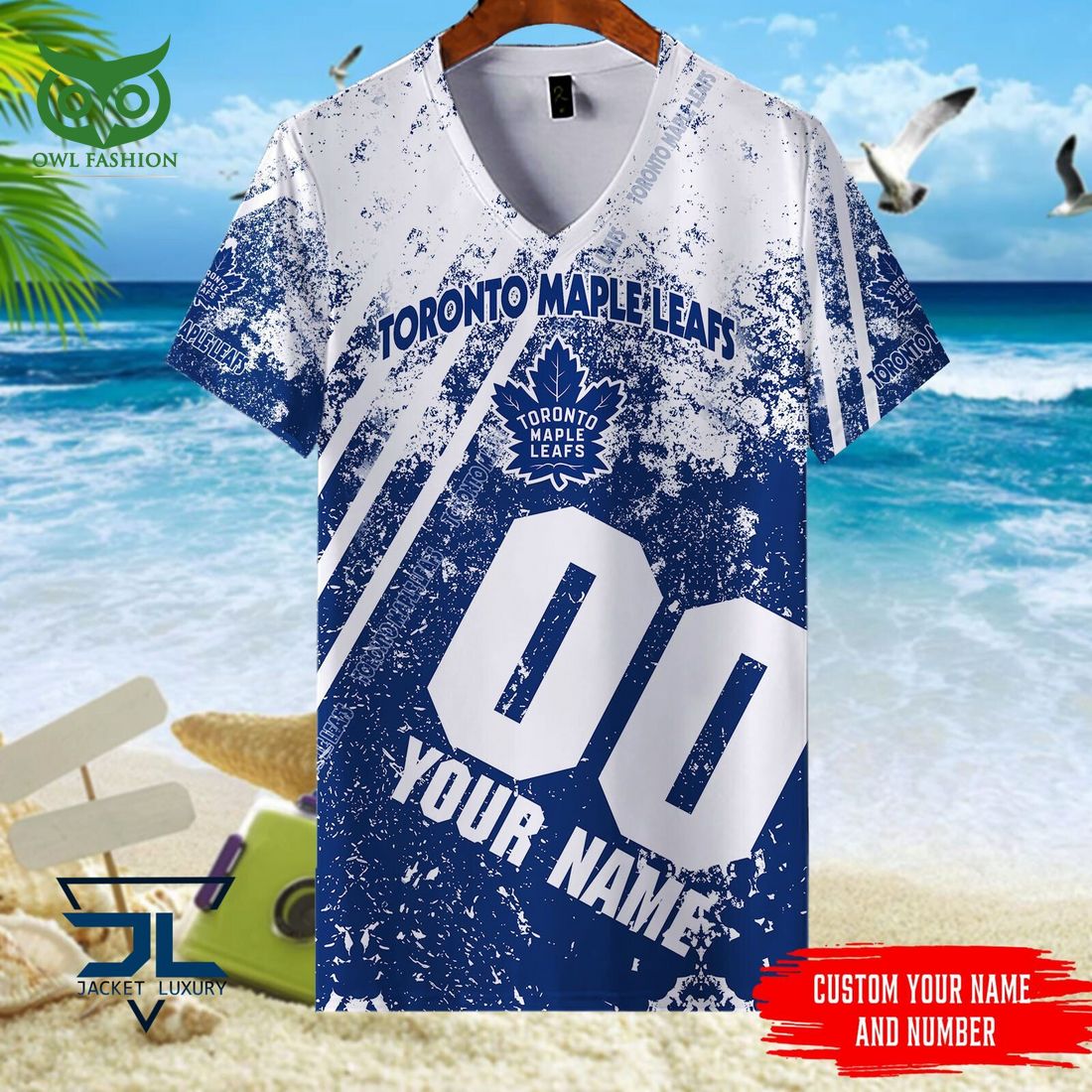 Custom Name Number Toronto Maple Leafs NHL Hawaiian Shirt Wow, cute pie