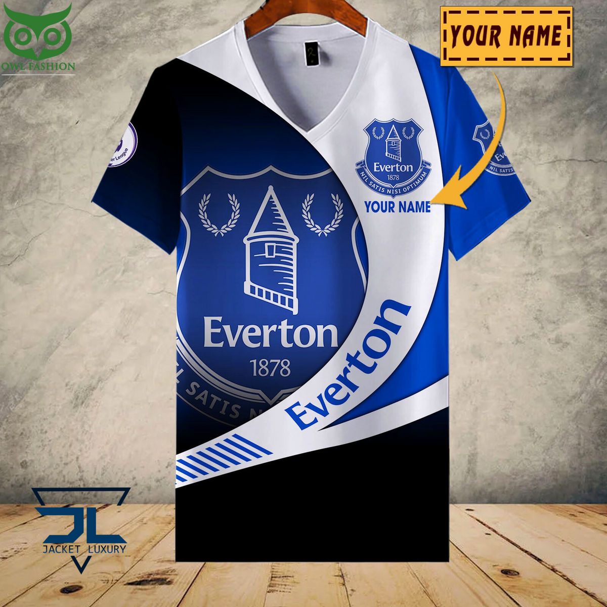 Everton F.C Premier League 2023 Customized 3D Polo Tshirt Nice shot bro